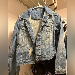 Vintage American Eagle Outfitters Dark Blue Denim Jacket